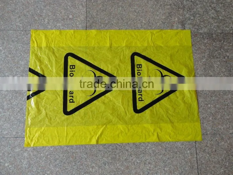 Embossed Black Plastic Garbage Bags with Drawstring