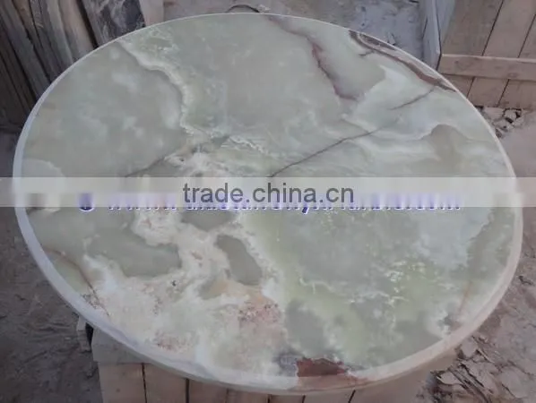 BEAUTIFUL LIGHT GREEN ONYX TABLE TOPS COLLECTION