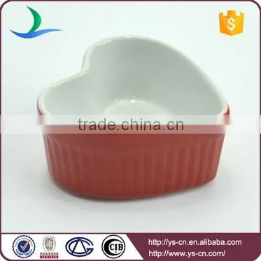 Custom cheap small ceramic cake mold heart-shaped