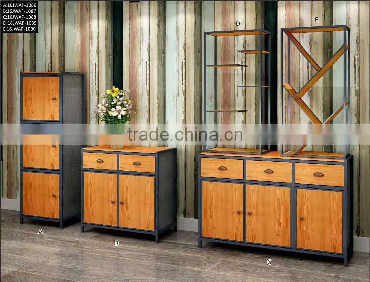 Industrial Metal Bedside Cabinet