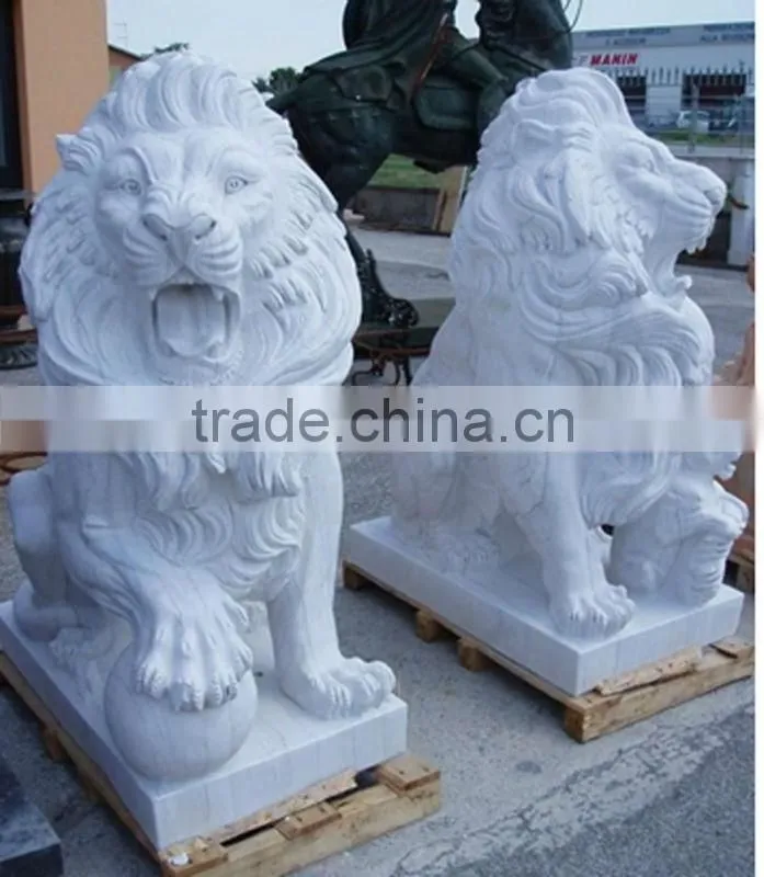 Outdoor White Marble Table And Chairs For Decoration