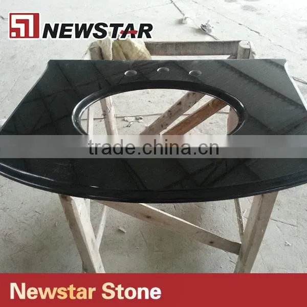 Newstar black granite bathroom countertop