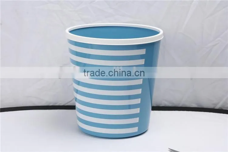 Plastic Printing Wastebasket Trash Can Containers 12L