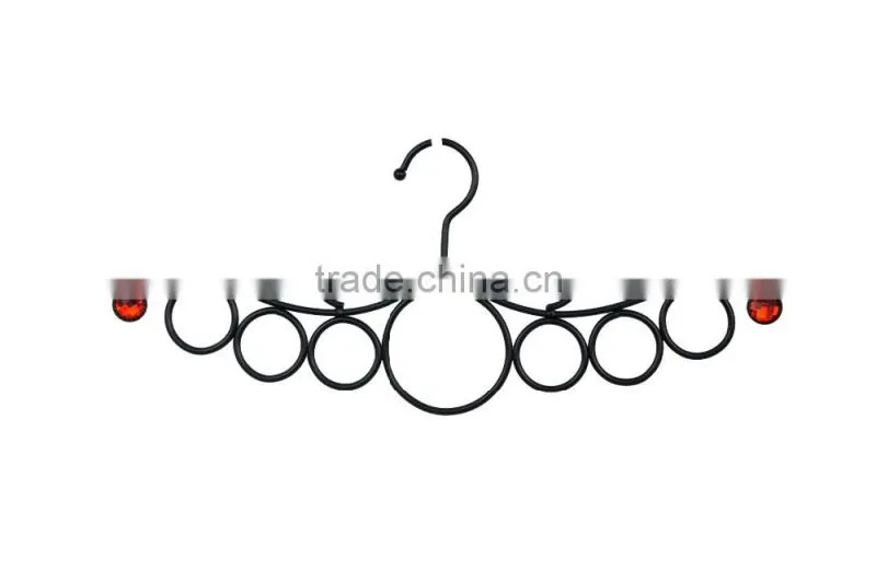 Hot Sell Scarf/Tie Hanger, Closet Organizer With Crystal