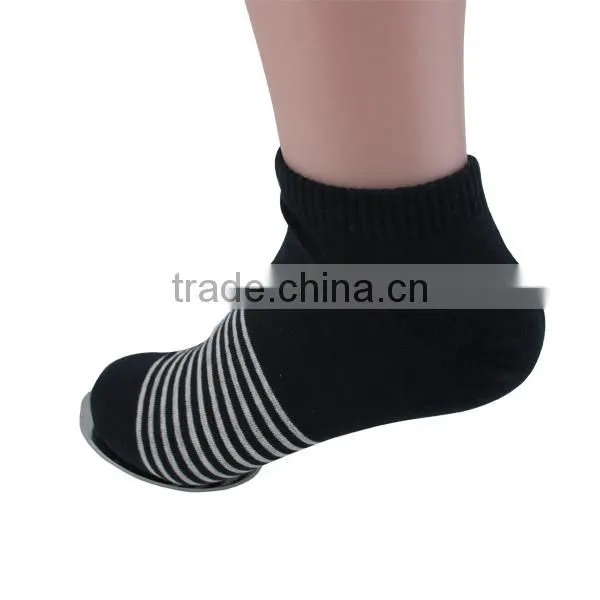 Wholesale Korea stripe slipper man loafer socks