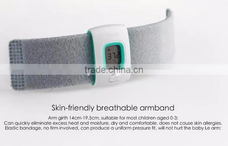 New Bluetooth smart thermometer with high temporature alarm, wearable electric thermometer for baby