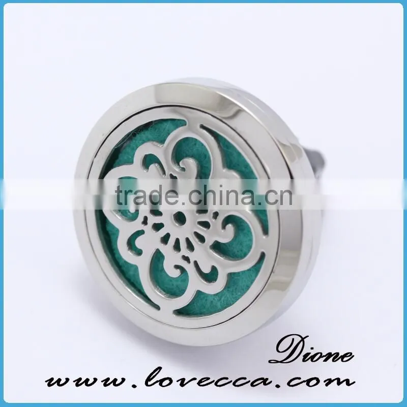 Stainless Steel Aromatherapy diffuser locket for car, Car Vent Clip Diffuser, Car Freshener Clip