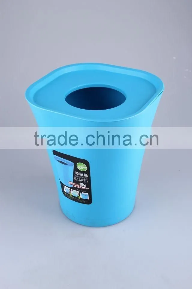 Plastic Trash Can Household Garbage Can/Rubbish Bin