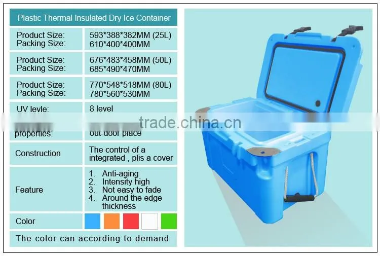 Rotomoulding Plastic ice chest Thermal Insulated ice bin cooler