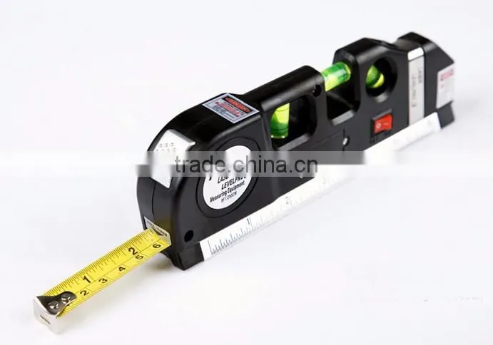 4 in 1 New Multi-Functional Measuring Tools Spirit Level Measure Tape Ruler Laser Detector