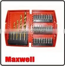 17pc Titanium Coated HSS Drill Set