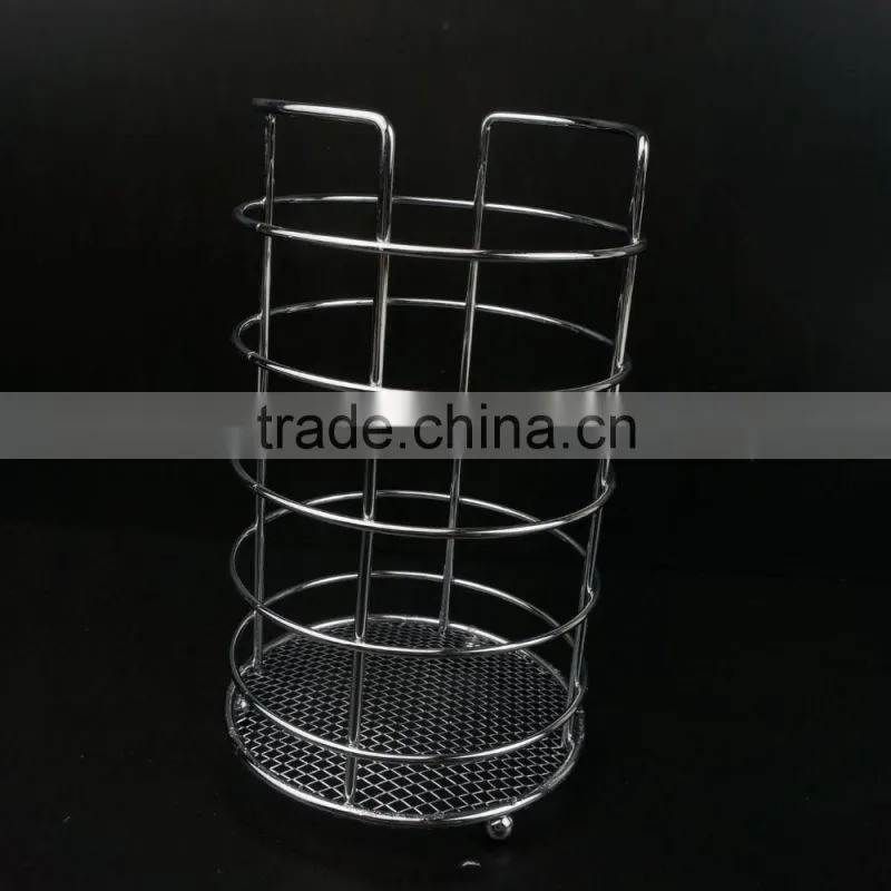 43004 Steel Wire Sink Basket Cutlery Holder Cooking Utensils Storage Kitchen Rack
