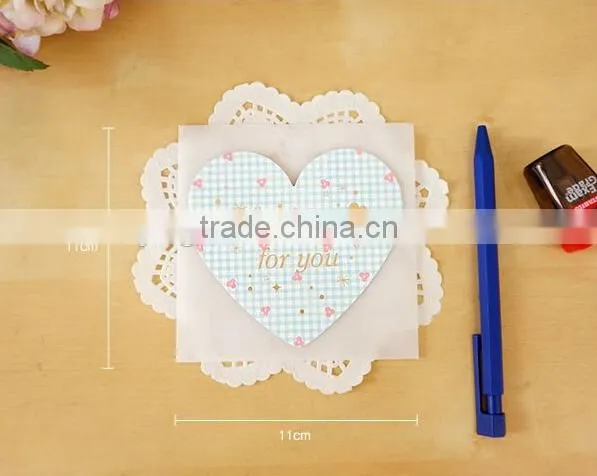 Heart Shape Folded Paper Greeting Card Handmade Valentine's Day Cards Handmade Decoration Greeting Card