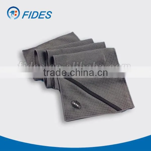 ultra fine zip towel microfiber sports towel with zipper