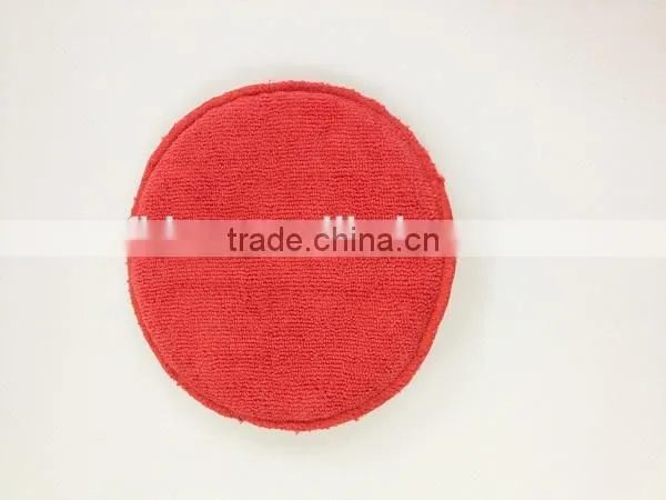 Microfiber applicator car polishing pad car washing waxing sponge