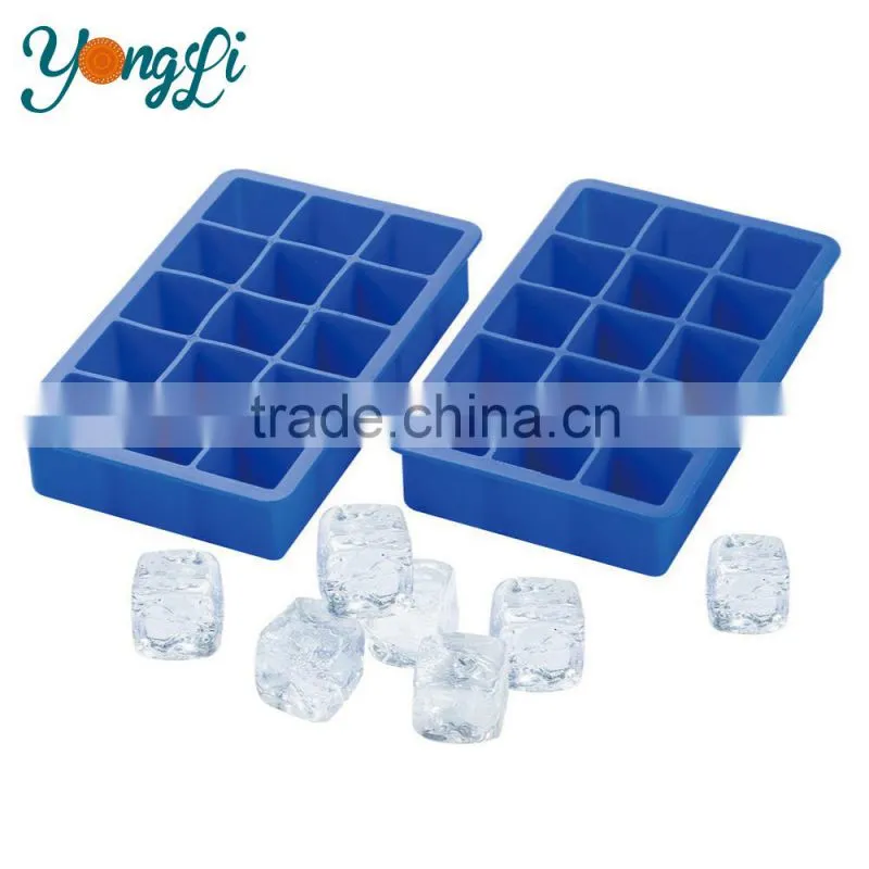 Newest Wholesale Eco-Friendly Silicone Ice Cube Tray