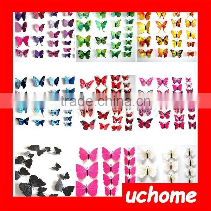 UCHOME Adhesive 3d Butterfly Tattoo Sticker Dome Stickers Custom 3d Dome Sticker Made In China
