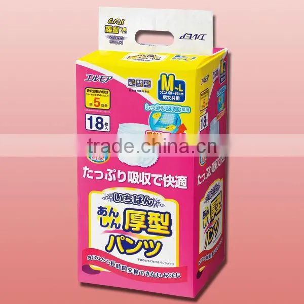 Durable and High quality adult diapers for eldery emergency at the time of congestion