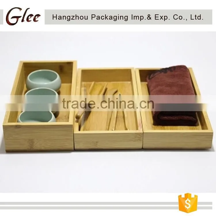 Wholesale superior 100% Natural Bamboo Storage box For Serving The Goods