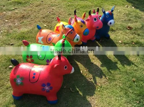 PVC Inflatable jumping animal/pony horse