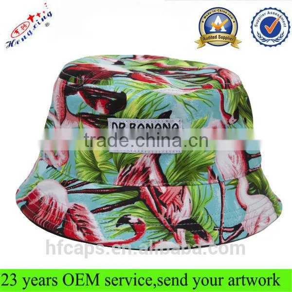 Wholesale Blank Custom Printed Bucket Hat/ Cheap Floral Bucket Hat