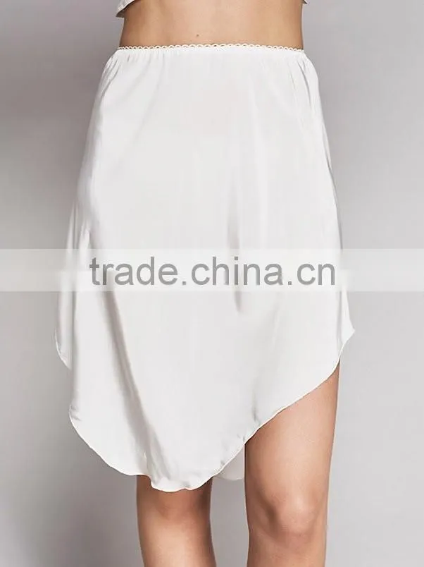 Halter lace insert crop top and asymmetrical skirts ladies two piece sets 2017 Guangzhou new fashion