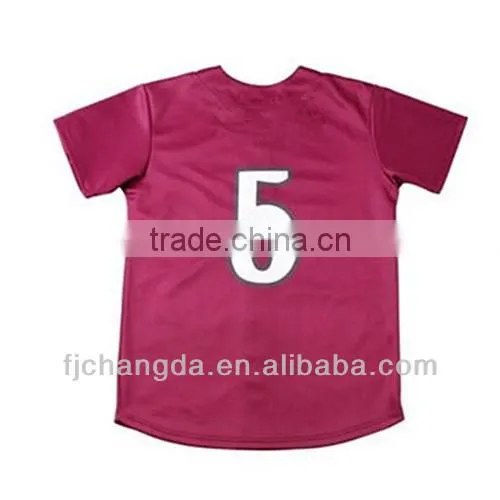 Mens hot pink baseball jersey design