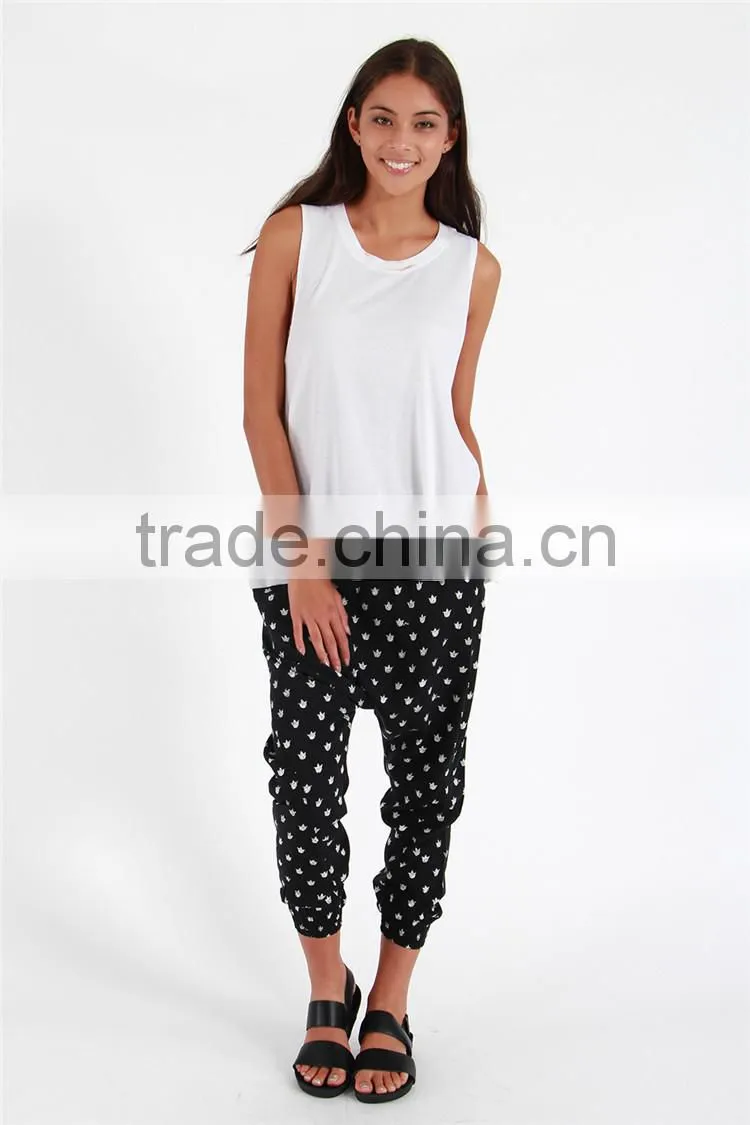 Women comfortable joggers knitted casual pants ladies jogger trousers