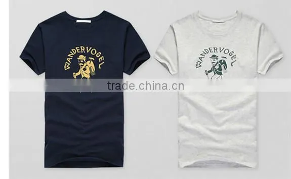 Gold Foil Printing Man T Shirt Wholesale