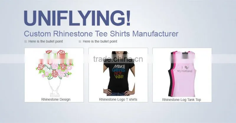 Top Quality Custom-made Sparkly Rhinestone Transfer Design