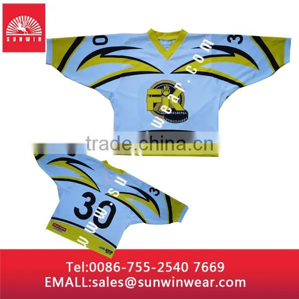 Sublimated ice hockey Uniform, Top Custom Ice Hockey Lacrosse Jersey