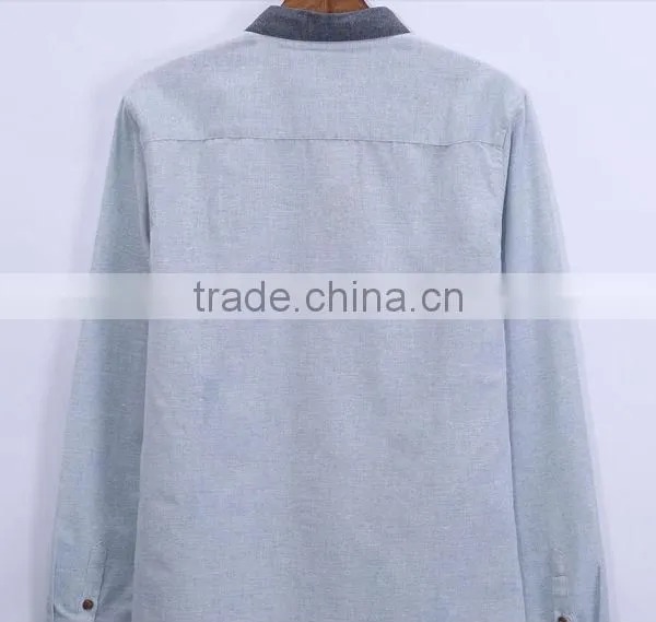 pointed collar spandex fabric mens shirt dress shirt