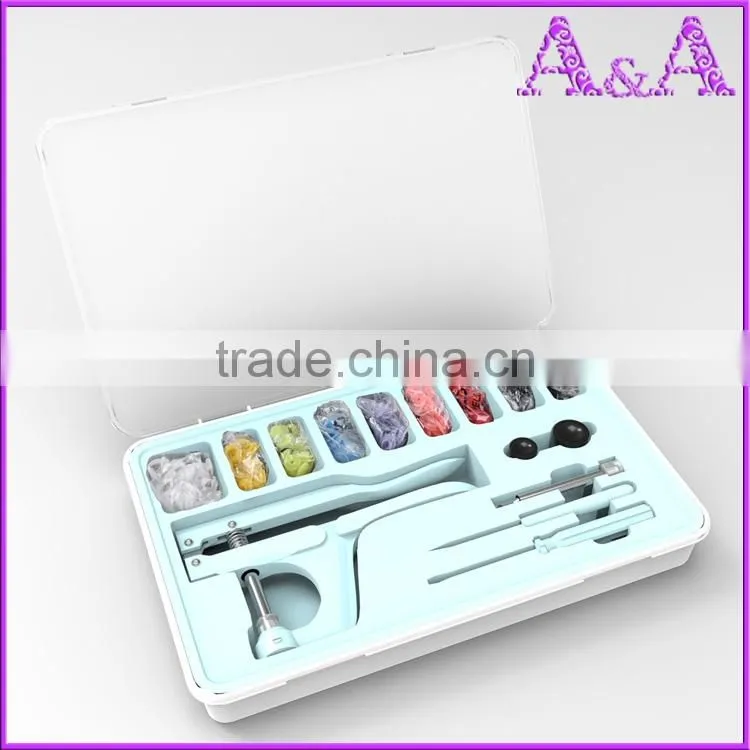 1 Set of Button Fastener Snap Plier & 1 box of 120 Set T5 Snap plastic Resin Buttons hand press Pliers-002