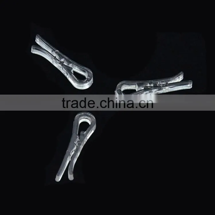 4.1*1.2cm Garment Accessory Transparent Plastic Clips for Packing
