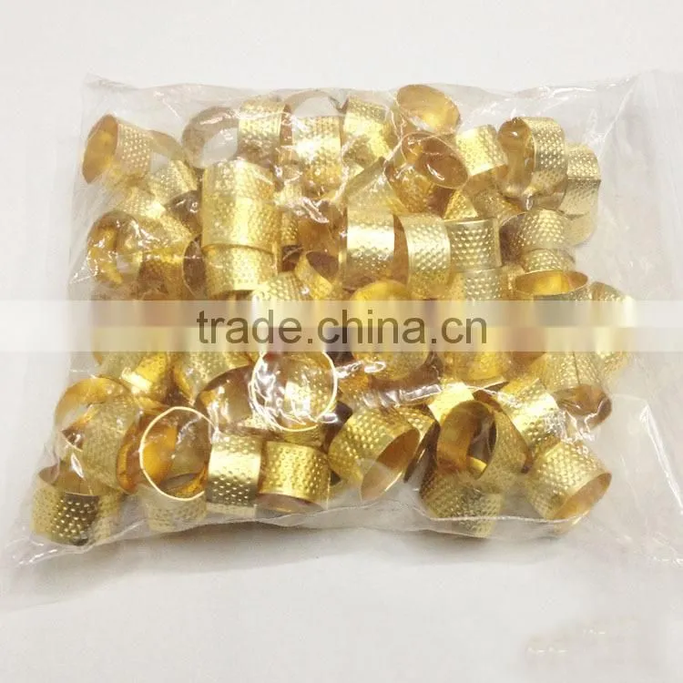 Hot Sale Sewing Tools Golden Copper Metal Sewing Thimble