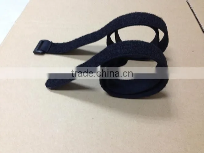 Elastic loop tape belt adjustable strap with buckle
