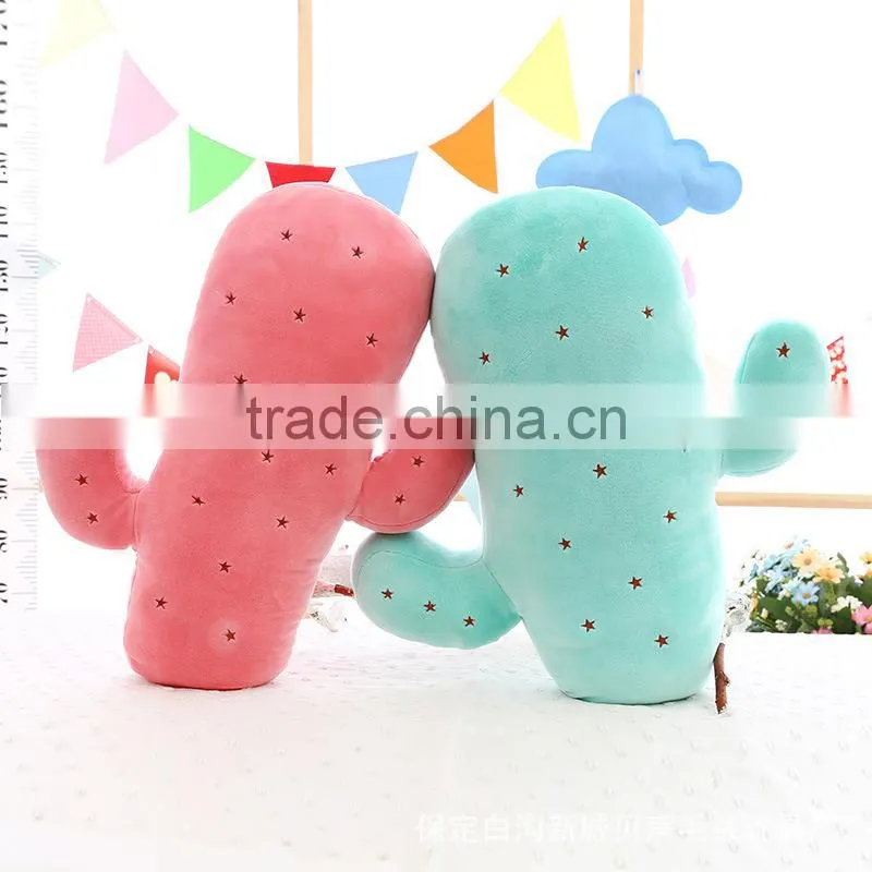 Ins Hot Sale Soft Cactus Plush Cushion Pillow For Office Car Seat Bedroom