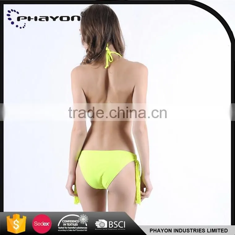 < OEM>beachwear photo halter bikini high neck crop top bikini
