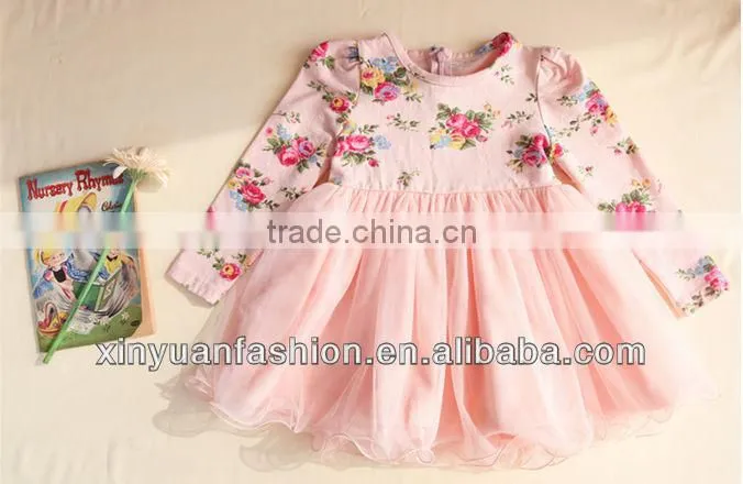 Baby girls lace dress beautiful dress long sleeve