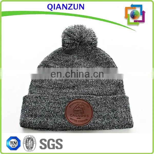 Custom Acrylic Knit Speckled Beanie Hat