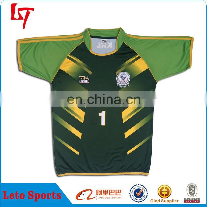 OEM service sublimation digital print rugby jersey /rugby sportswear/striped rugby uniform