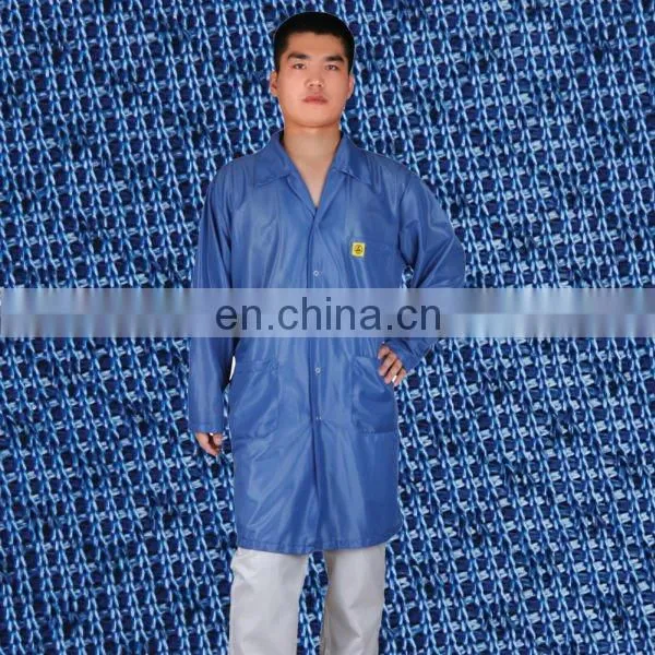 Hot selling High quality ESD Clothing Antistatic Diamond Knitted Smock