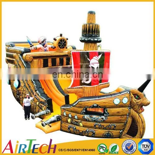 giant inflatable pirate ship slide