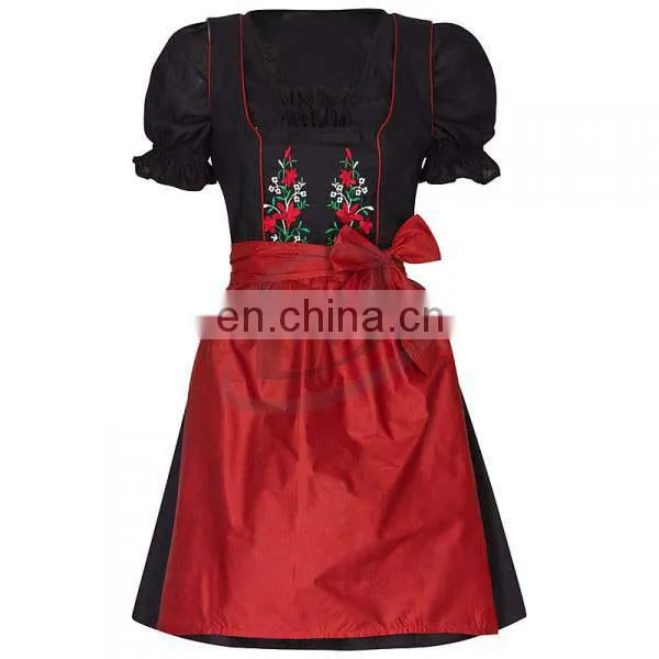 Bright Silk Dirndl Oktoberfest, Carnival Dress, Party Dress, Quality Dress(Traditional Clothing)
