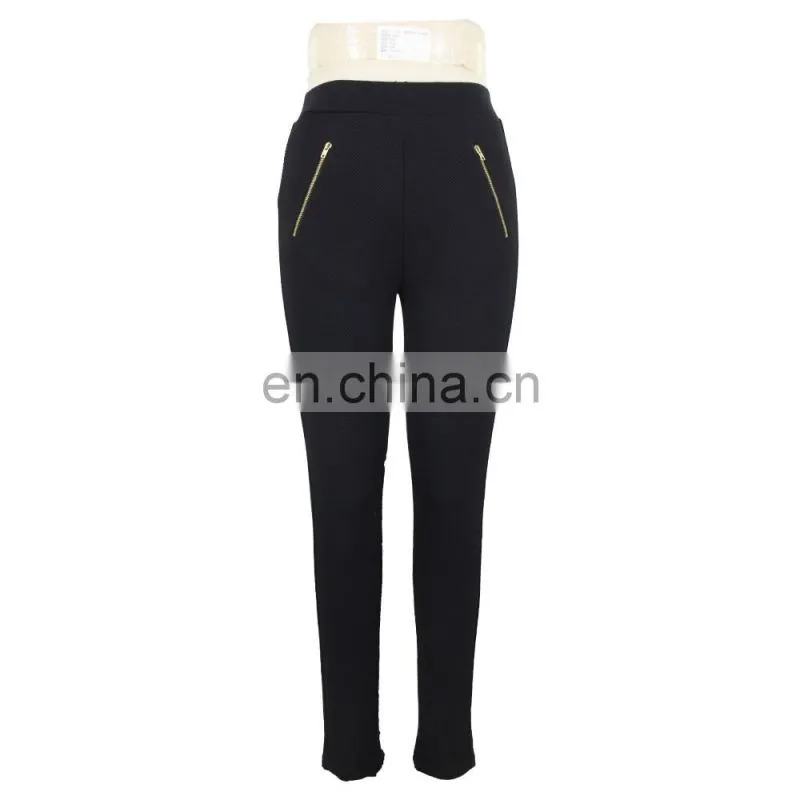 Knitted Old Women Zipper Pocket Formal Trouser Pant ODM Factory