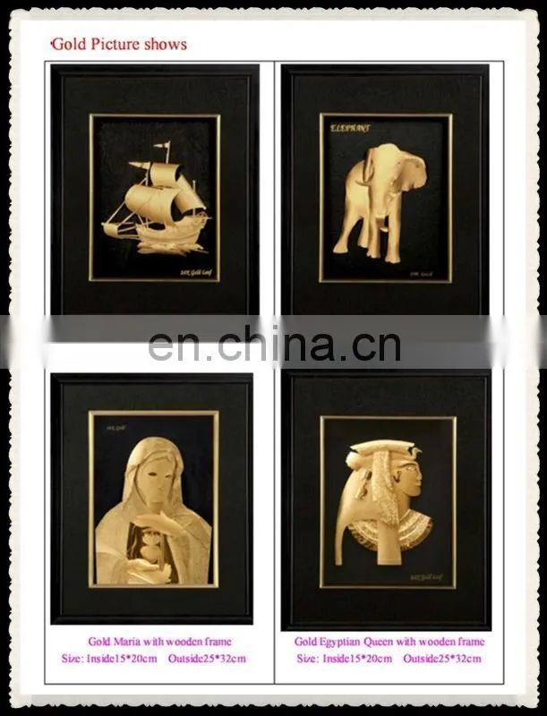 24K Gold leaf frame