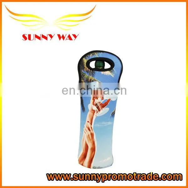 1 Bottle Wine Bag Insulating Neoprene with your logo