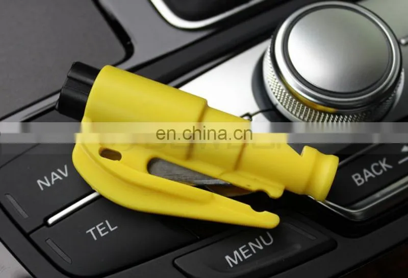 3 in 1 Safeguard Seatbelt Cutter Whistle Emmergency Hammer Car Window Breaker Car Glass Breaker
