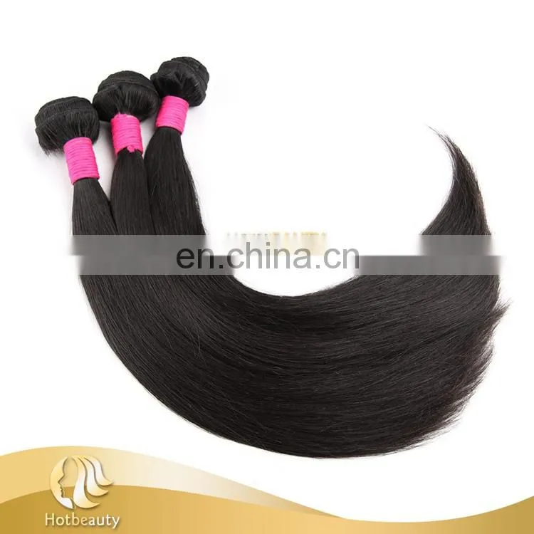 Raw unprocessed 7A top grade original straight Brazilian hair bundle with closure
