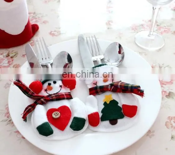 Snowman Christmas Silverware Holder Pockets By Collections